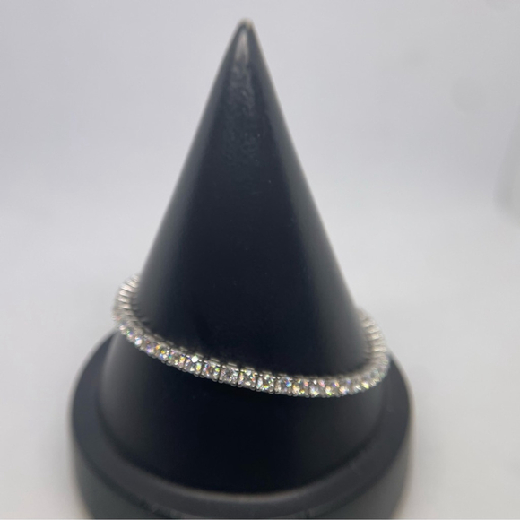 Moissanite Tennis Bracelet 3mm Infinity Bracelet 18K 925 GRA Certified Brilliant - Picture 6 of 10